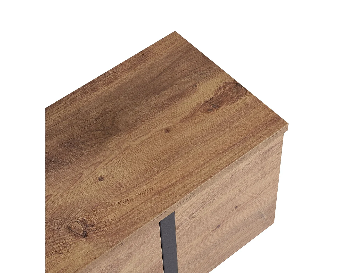 TV-Möbel aus Holz "Onera" - 180 x 30 x 50 cm - Atlantikkiefer / Schwarz