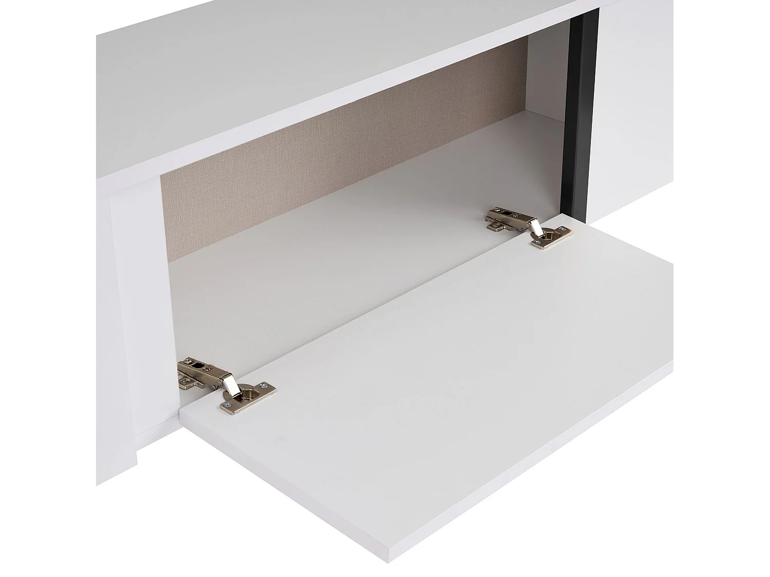 TV-Möbel aus Holz "Onera" - 180 x 30 x 45 cm - WhiteBlack