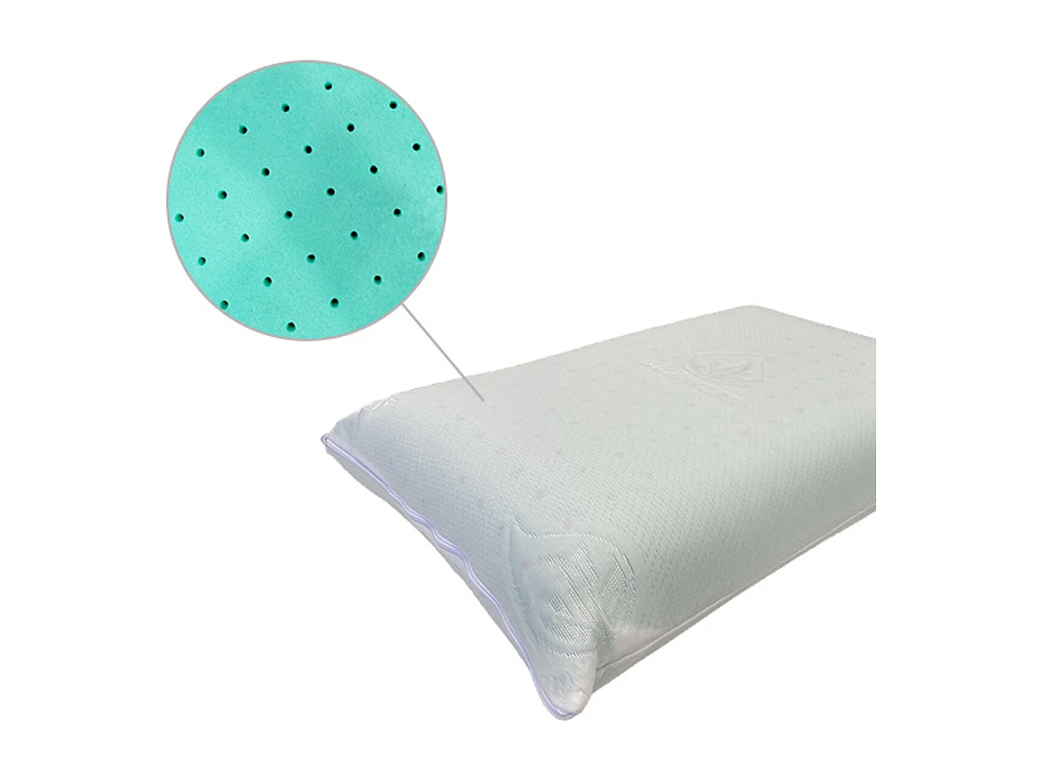 Almohada Visco Soja Perfurada  Talla  Altura 12 cm