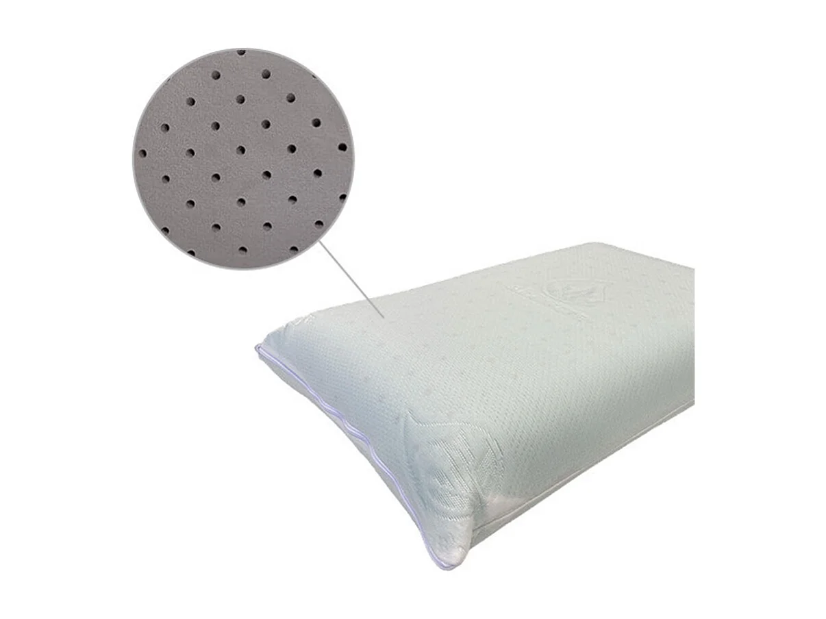 Almohada Visco Carbono Perfurada  Talla  Altura 12 cm