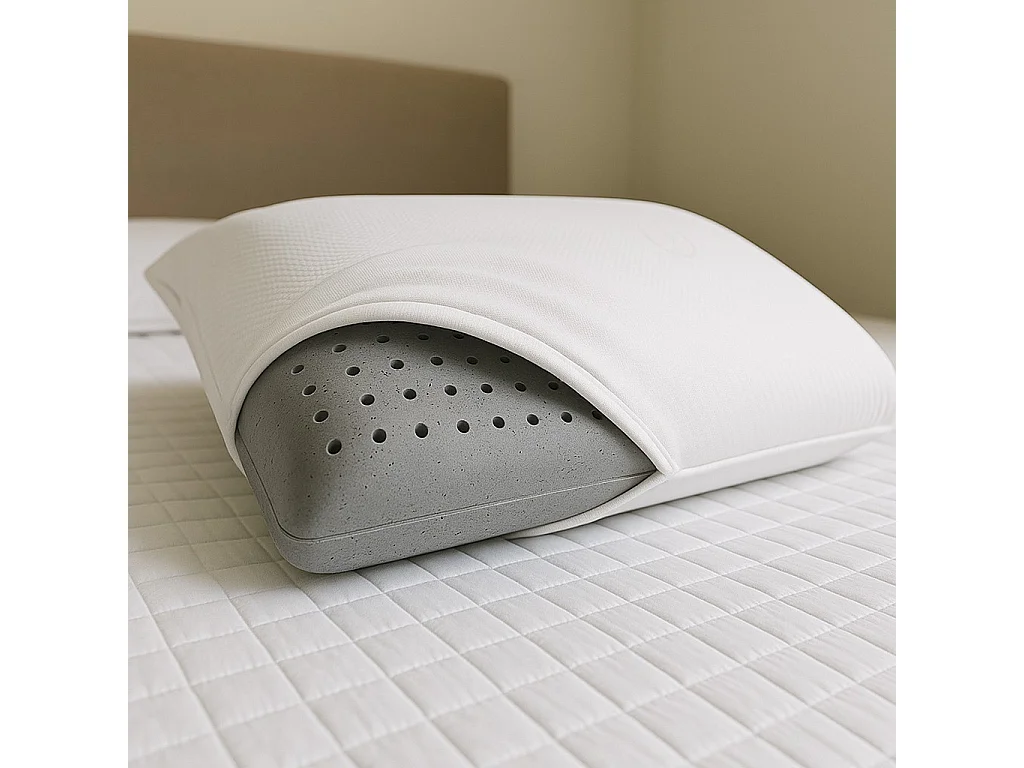 Almohada Visco Carbono Perfurada  Talla  Altura 12 cm