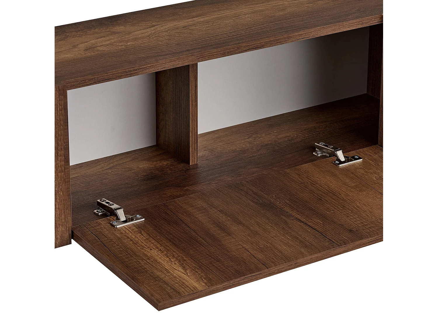 TV-Möbel aus Holz "Nexus" - 180 x 30 x 45 cm - Nussbaum Barock Gold