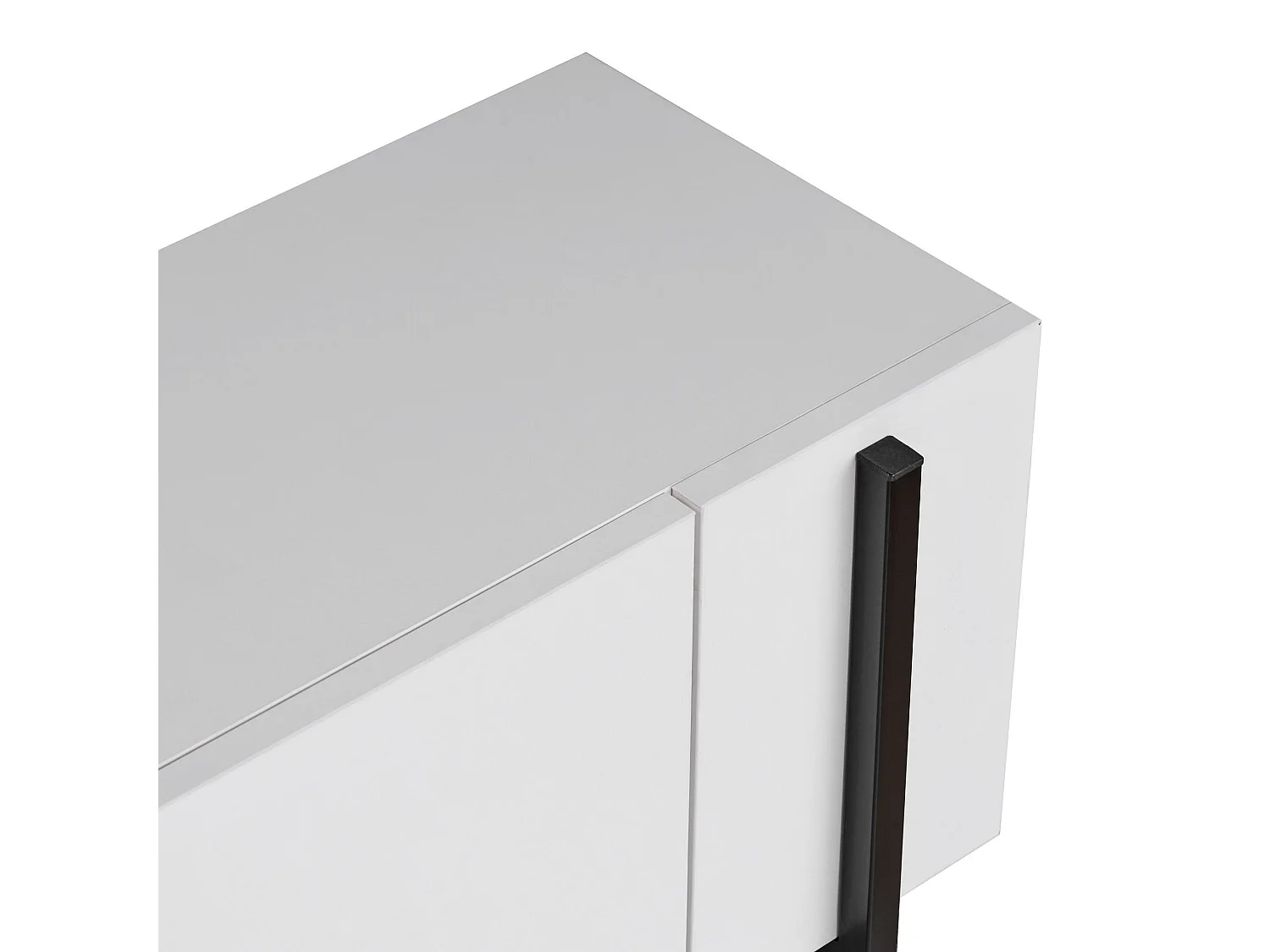 TV-Möbel aus Holz "Nexus" - 180 x 30 x 45 cm - Holz Schwarz / Schwarz