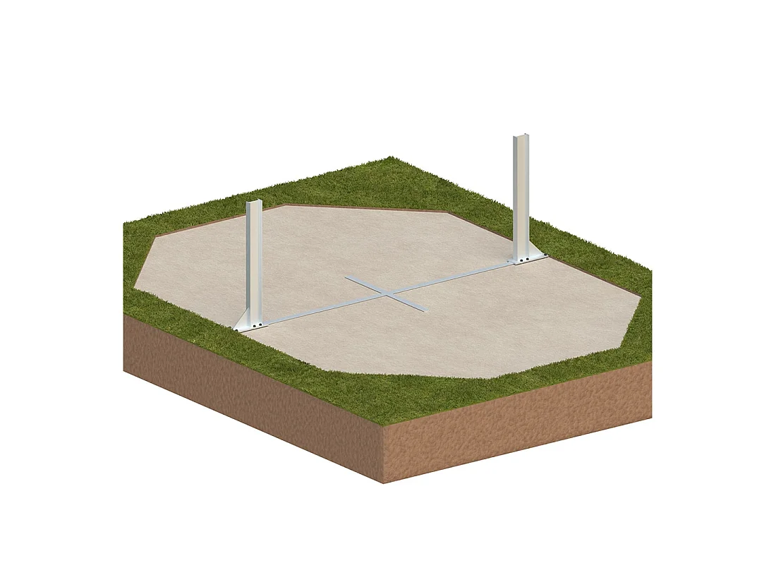 Piscina in legno NEMO 5.79 x 3.49 – H.1.45 m con spiaggia, azzurro chiaro, Su telaio - senza cementazione - BAS7304OSPU+PLA304 - ALTANKA