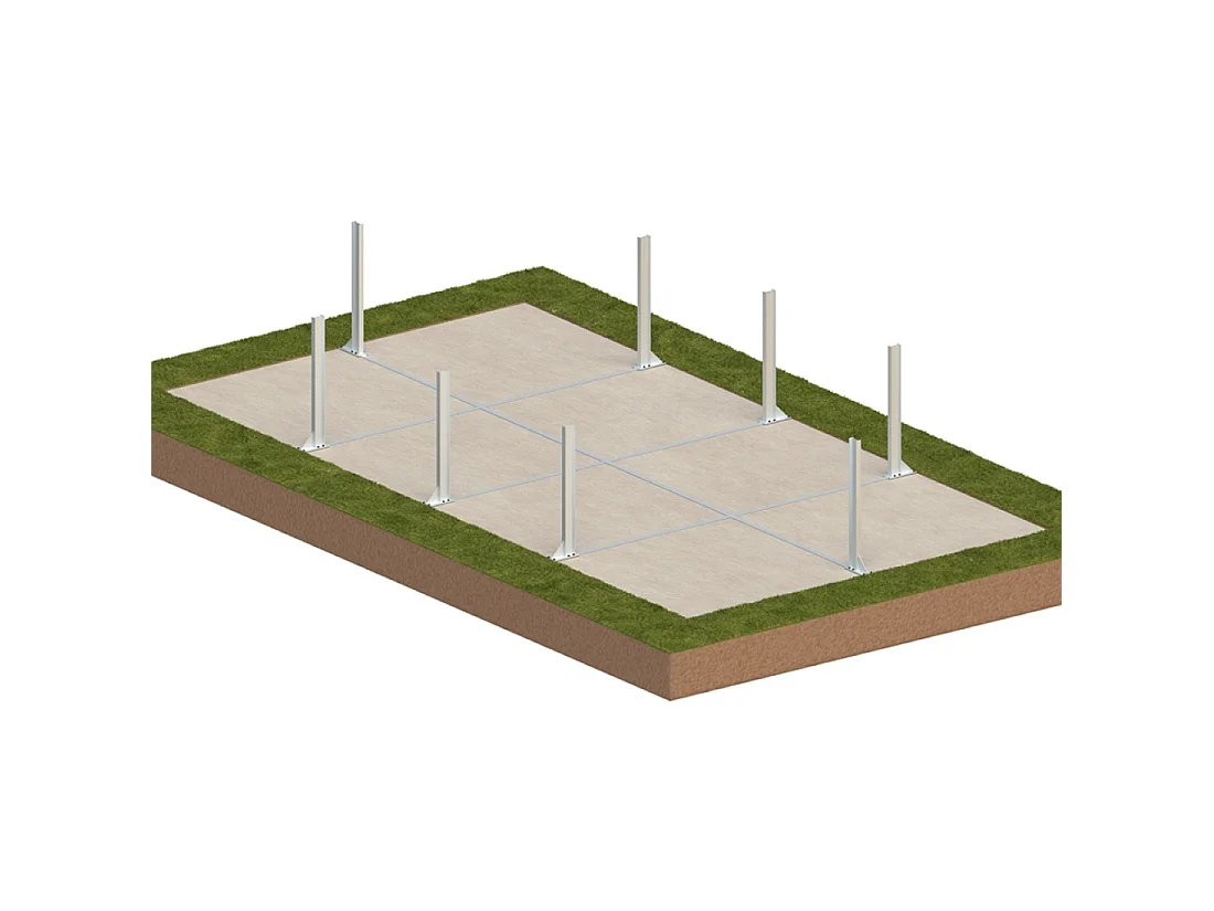 Piscina in legno AQUA 7 x 3.75 - H.1.45 m, grigio, Su telaio - senza cementazione - BAS7308OSPU2 - ALTANKA