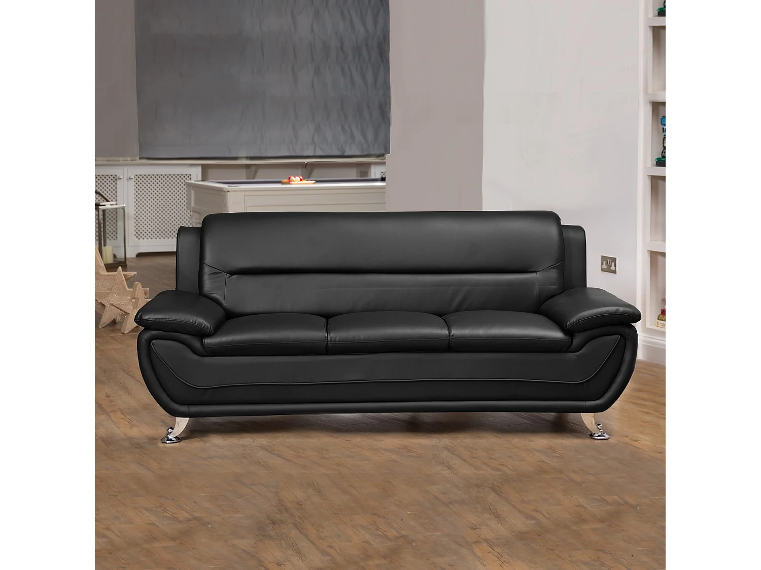 Dexter 3 Seat Leather Sofa