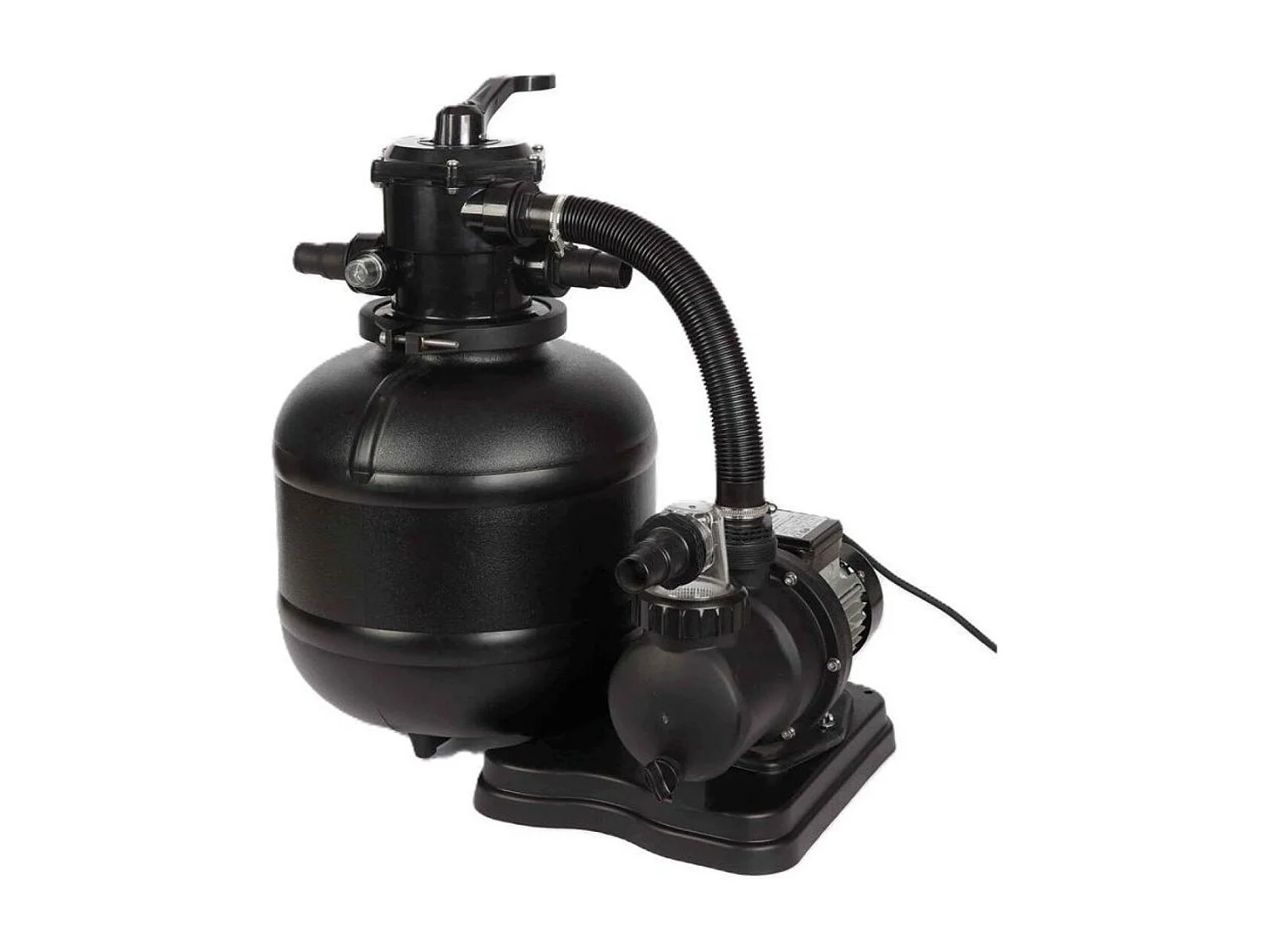 Piscine en bois AQUA 7 x 3.75 - H.1.45 m avec plage, gris clair, fixations à visser - BAS7308OSPL2+PLA308 - ALTANKA