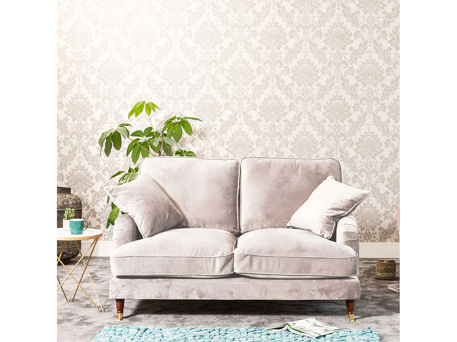Mackenzie 2 Seat Velvet Sofa