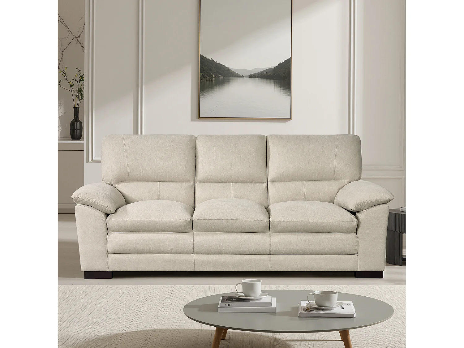Ramona 3 Seat Fabric Sofa