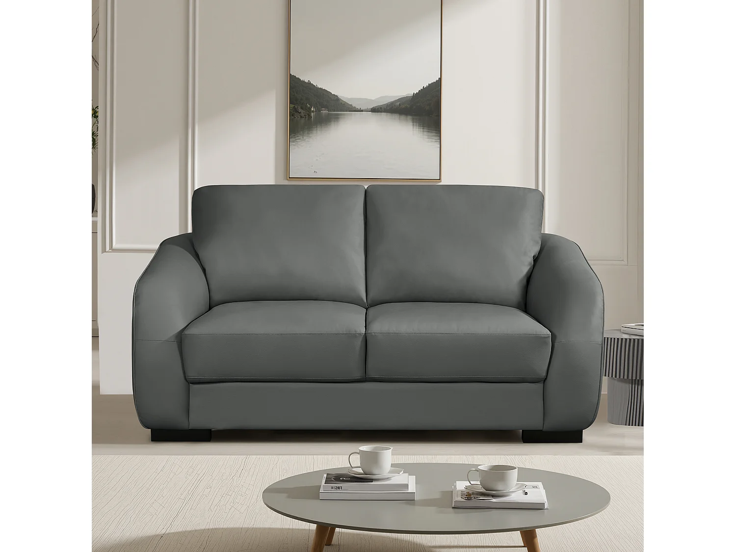 Brandon 2 Seat Leather Sofa