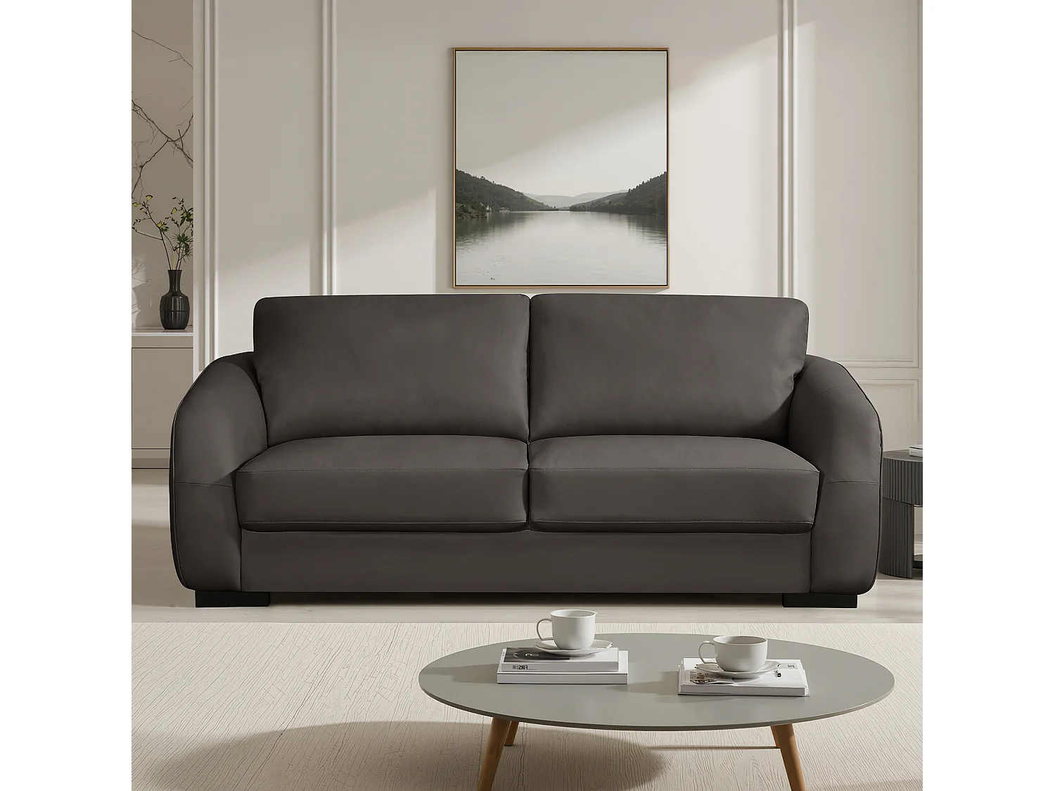 Brandon 3 Seat Leather Sofa