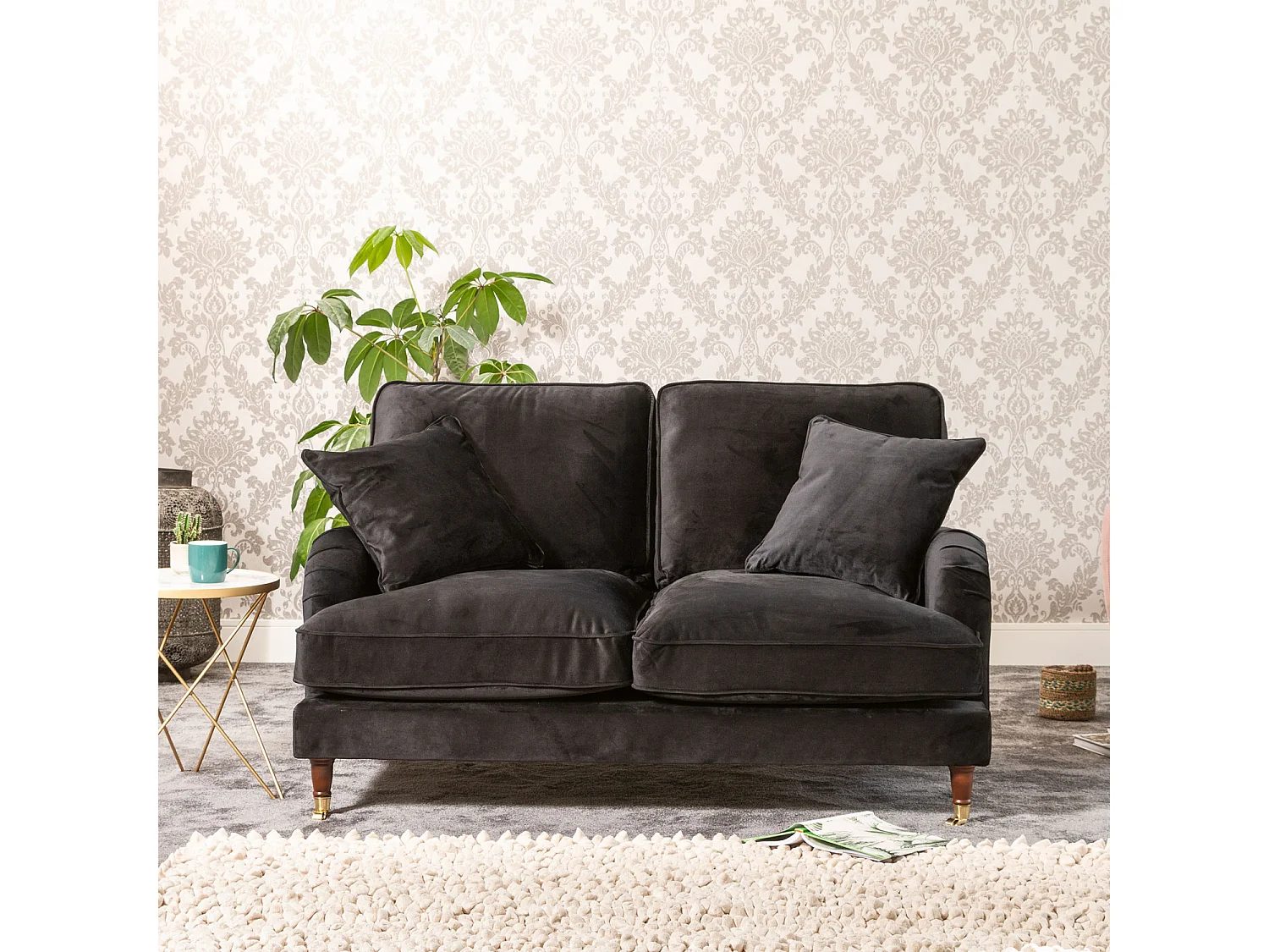 Mackenzie 2 Seat Velvet Sofa
