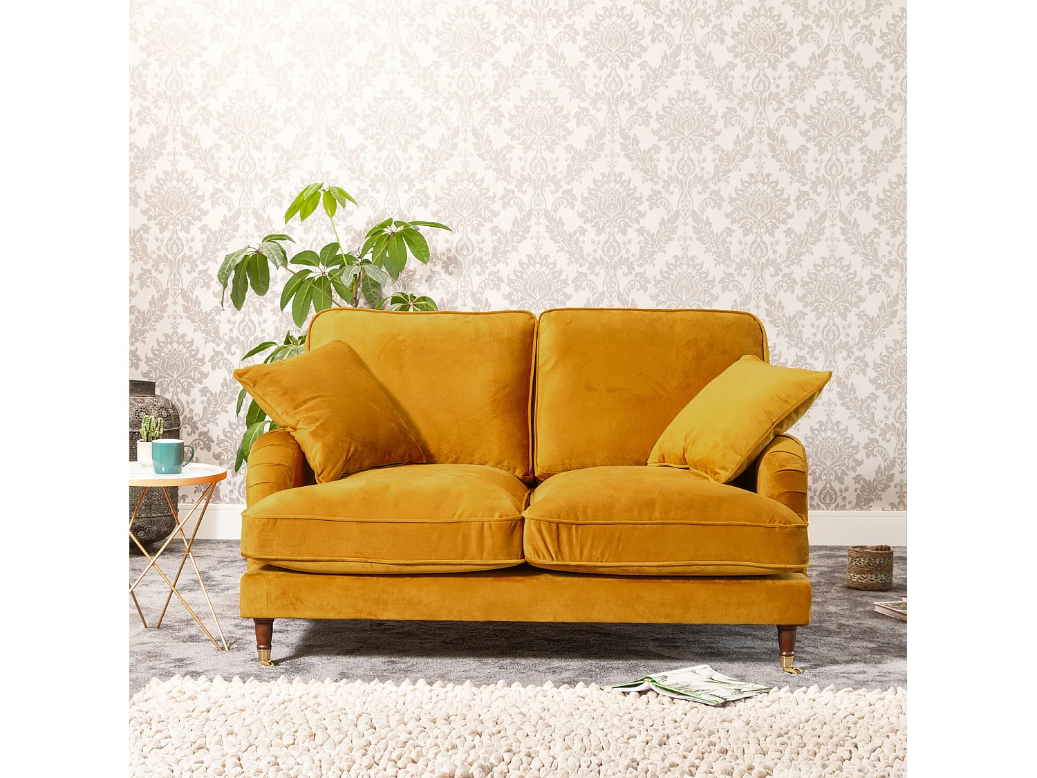 Mackenzie 2 Seat Velvet Sofa