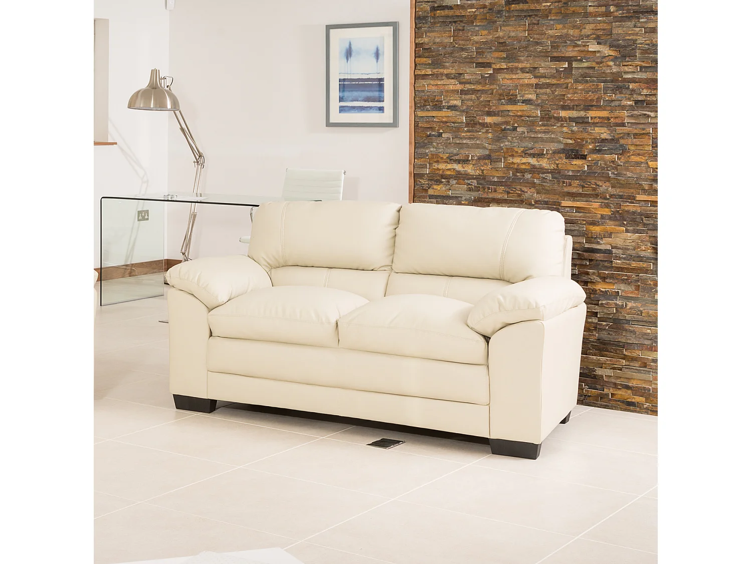 Genoa 2 Seat Leather Sofa