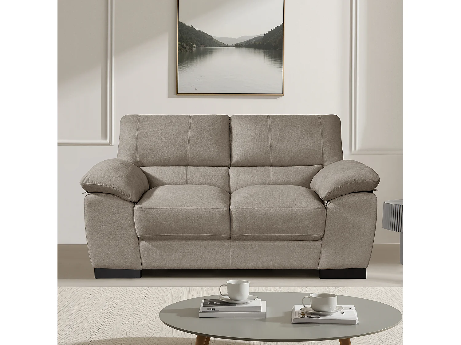 Mellette 2 Seat Fabric Sofa