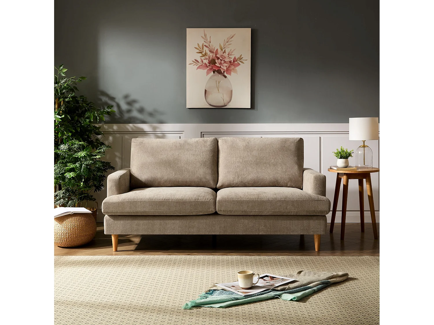 Newsome 3 Seat Fabric Sofa
