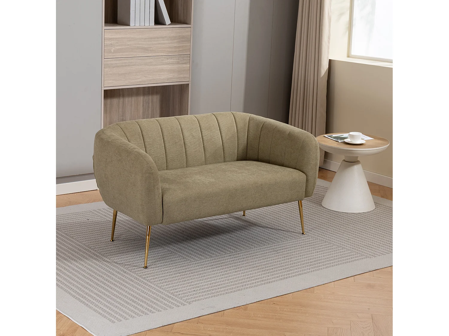 Stanton 2 Seat Fabric Accent Sofa