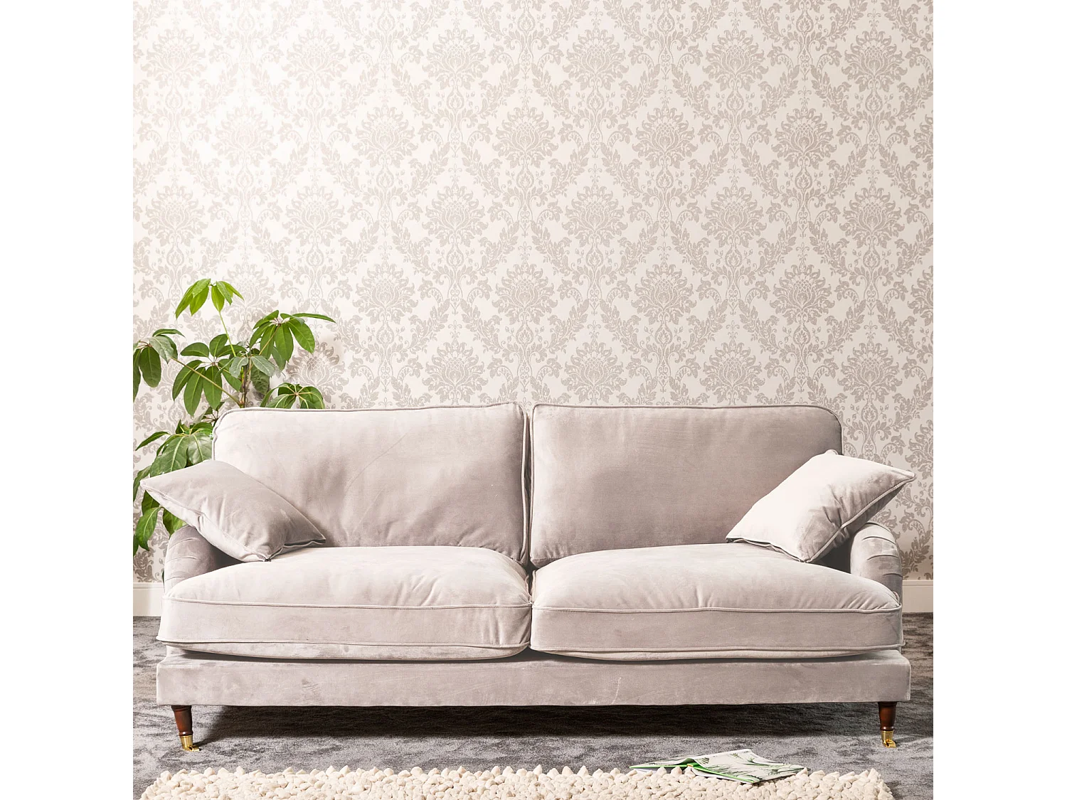 Mackenzie 4 Seat Velvet Sofa