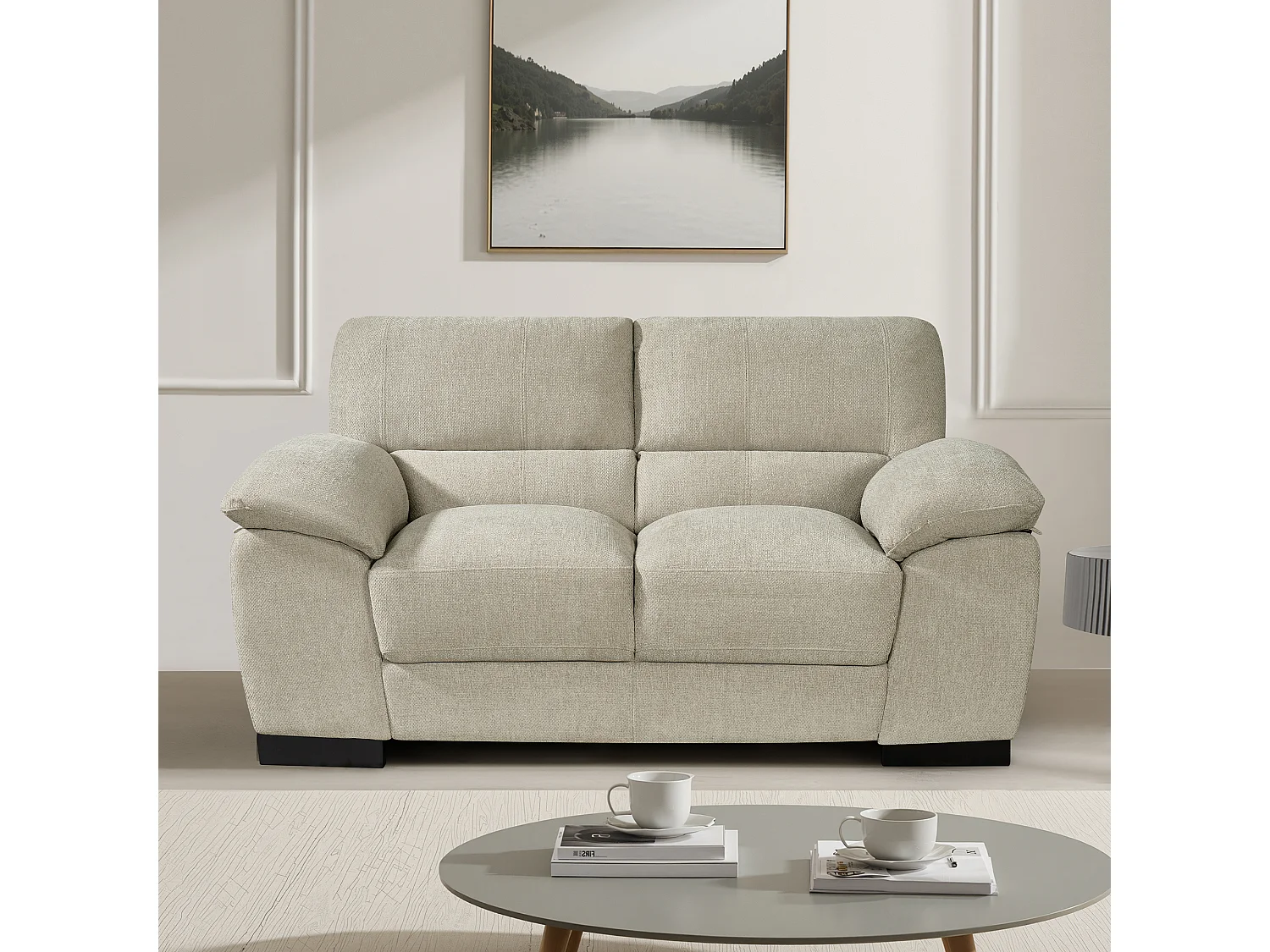 Roslyn 2 Seat Fabric Sofa