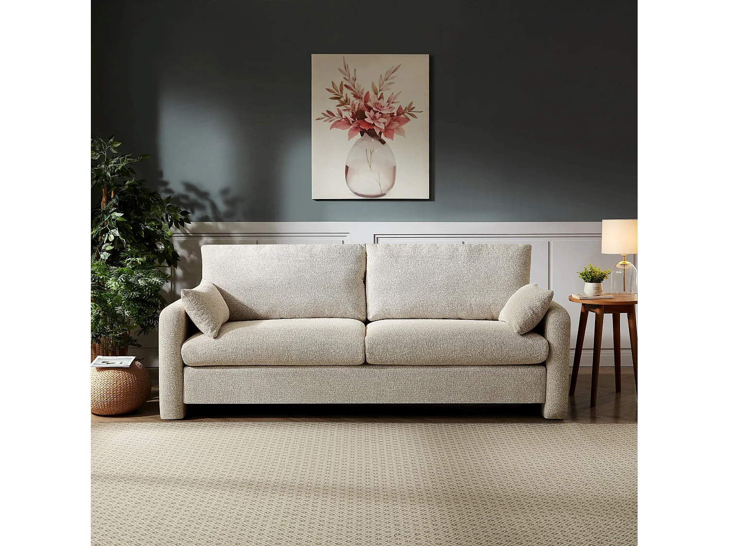 Shorewood 3 Seat Fabric Sofa
