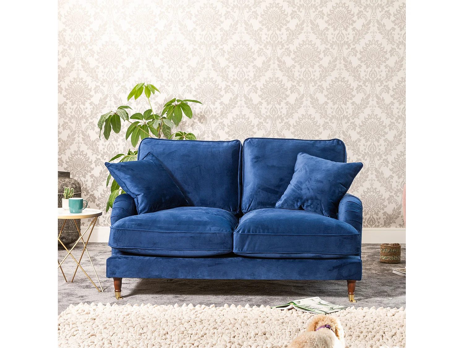 Mackenzie 2 Seat Velvet Sofa