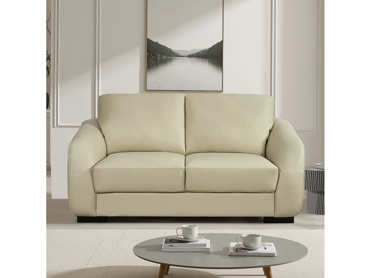 Brandon 2 Seat Leather Sofa