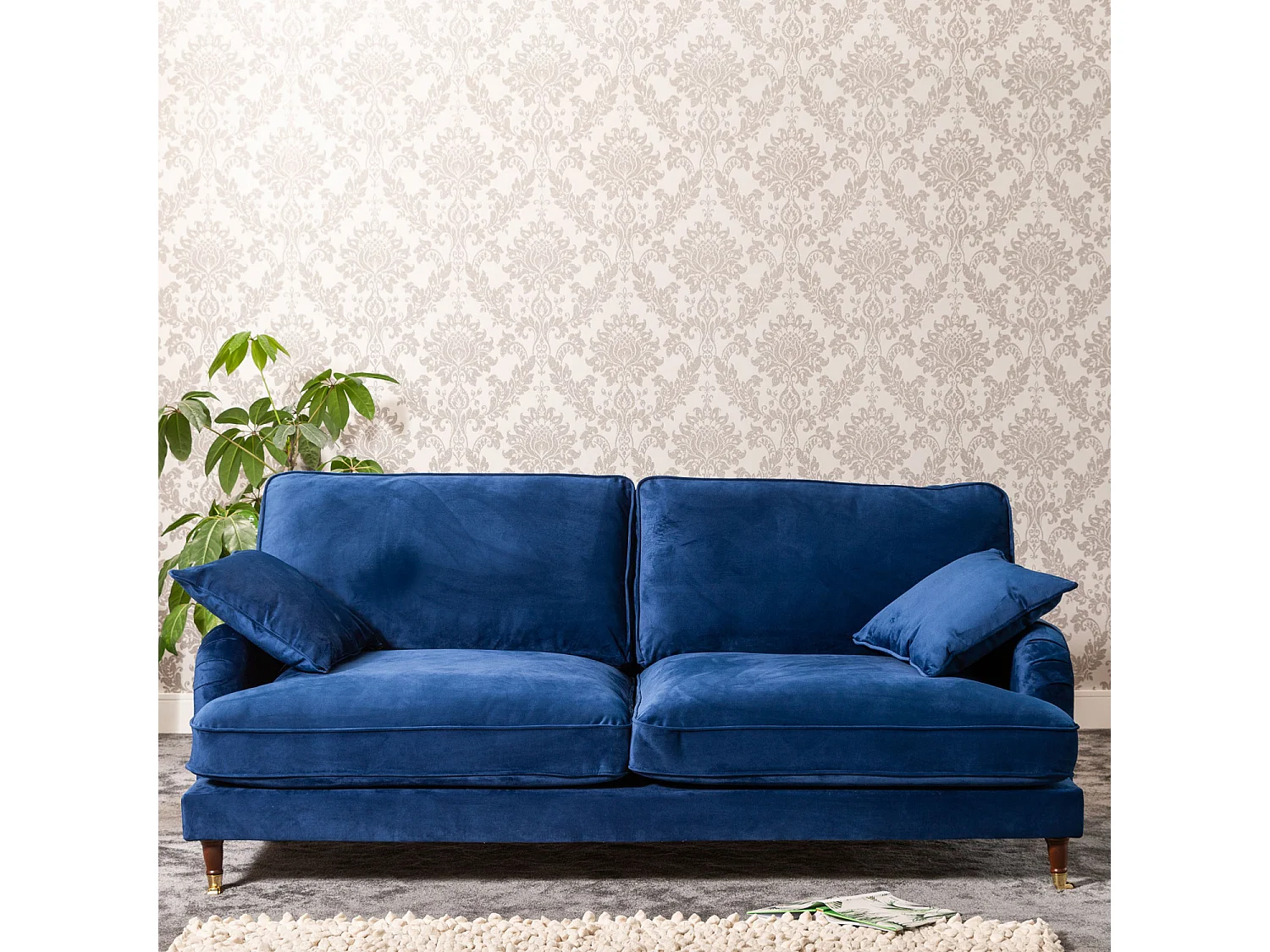 Mackenzie 4 Seat Velvet Sofa