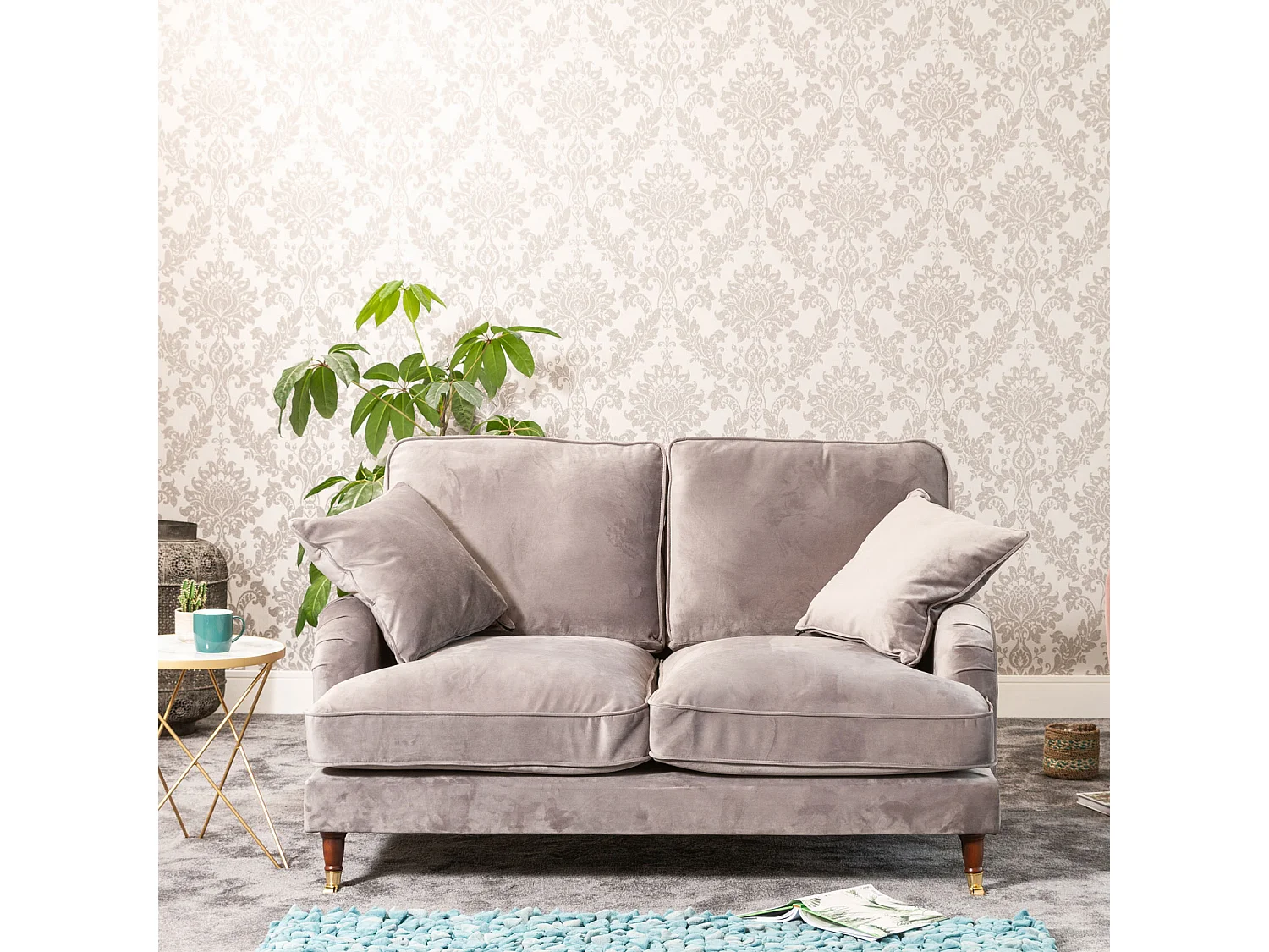 Mackenzie 2 Seat Velvet Sofa