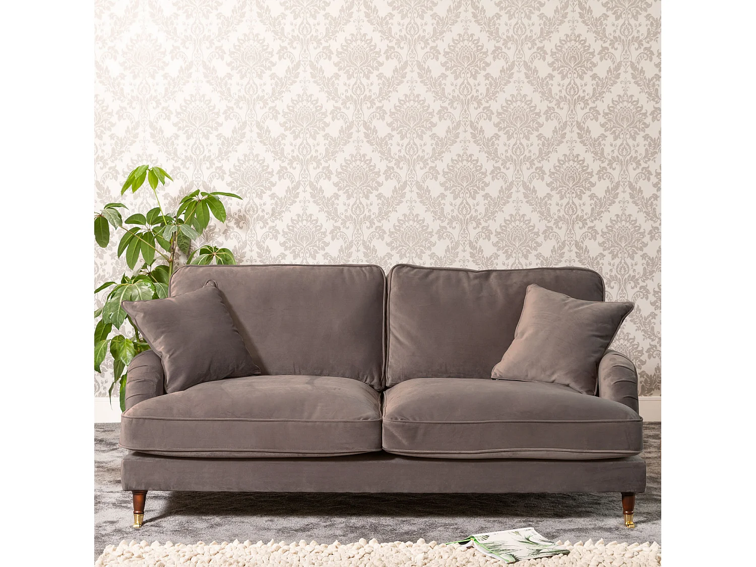 Mackenzie 3 Seat Velvet Sofa