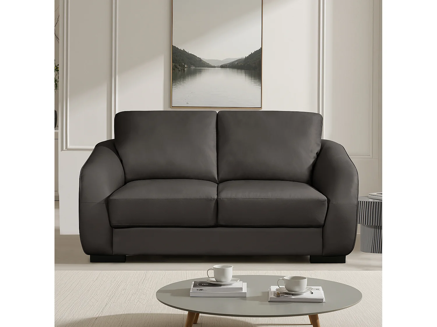 Brandon 2 Seat Leather Sofa