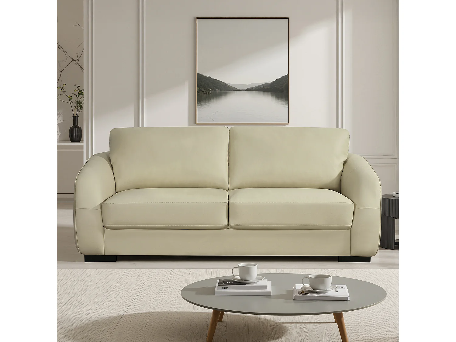 Brandon 3 Seat Leather Sofa