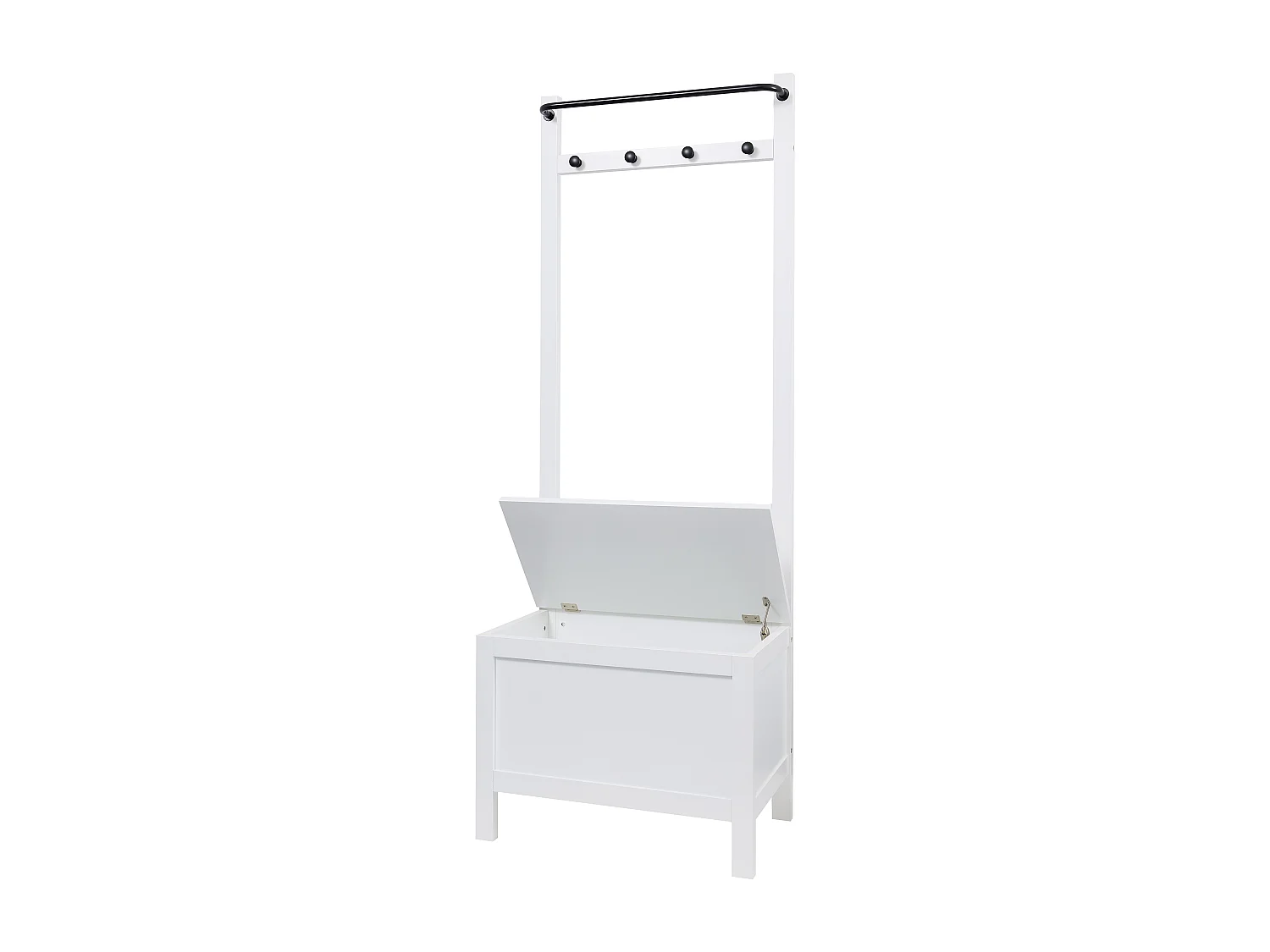 Noa & Nani Karlstad Bathroom Storage and Coat Hook Cabinet in White