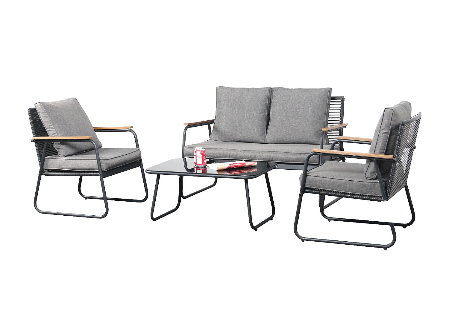 Kendal modern 4 Piece Garden Rattan Set
