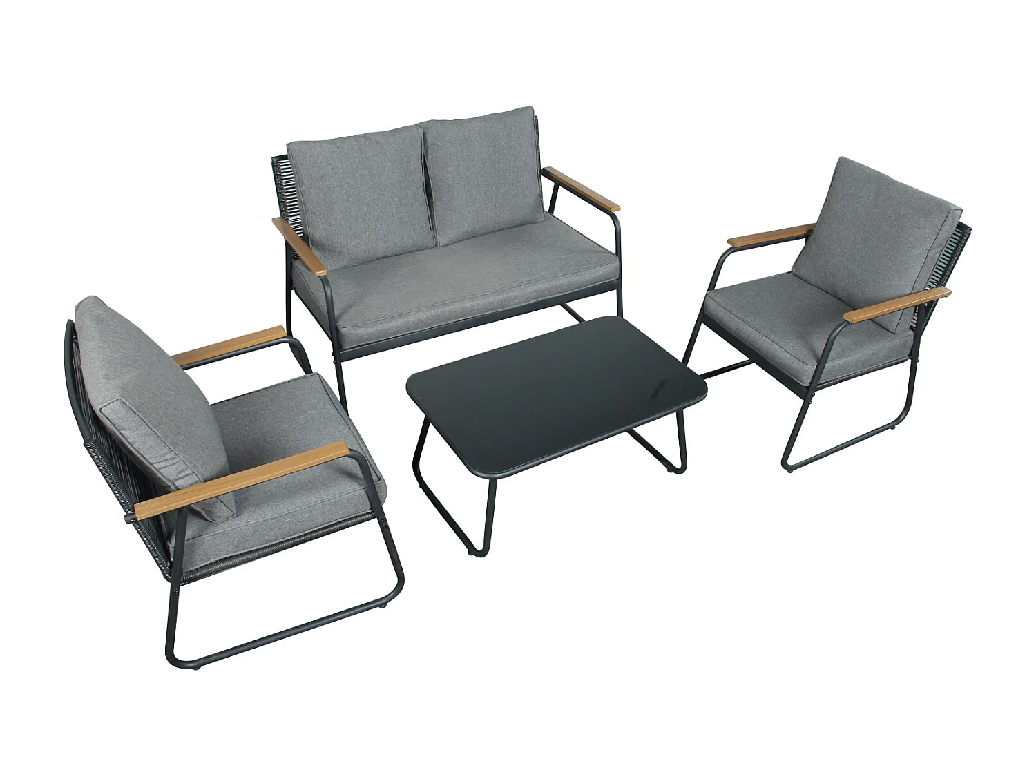Kendal modern 4 Piece Garden Rattan Set