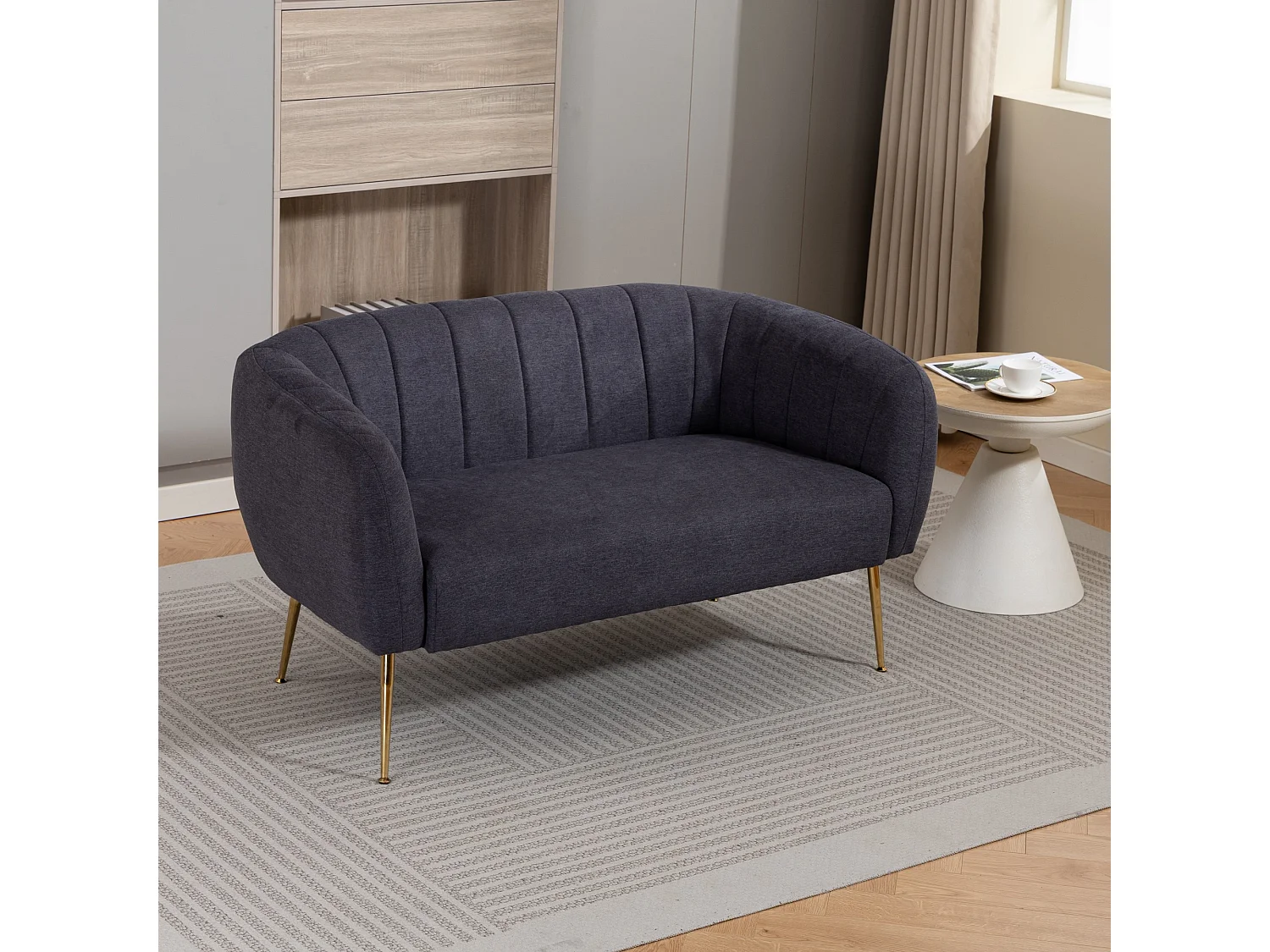 Stanton 2 Seat Fabric Accent Sofa