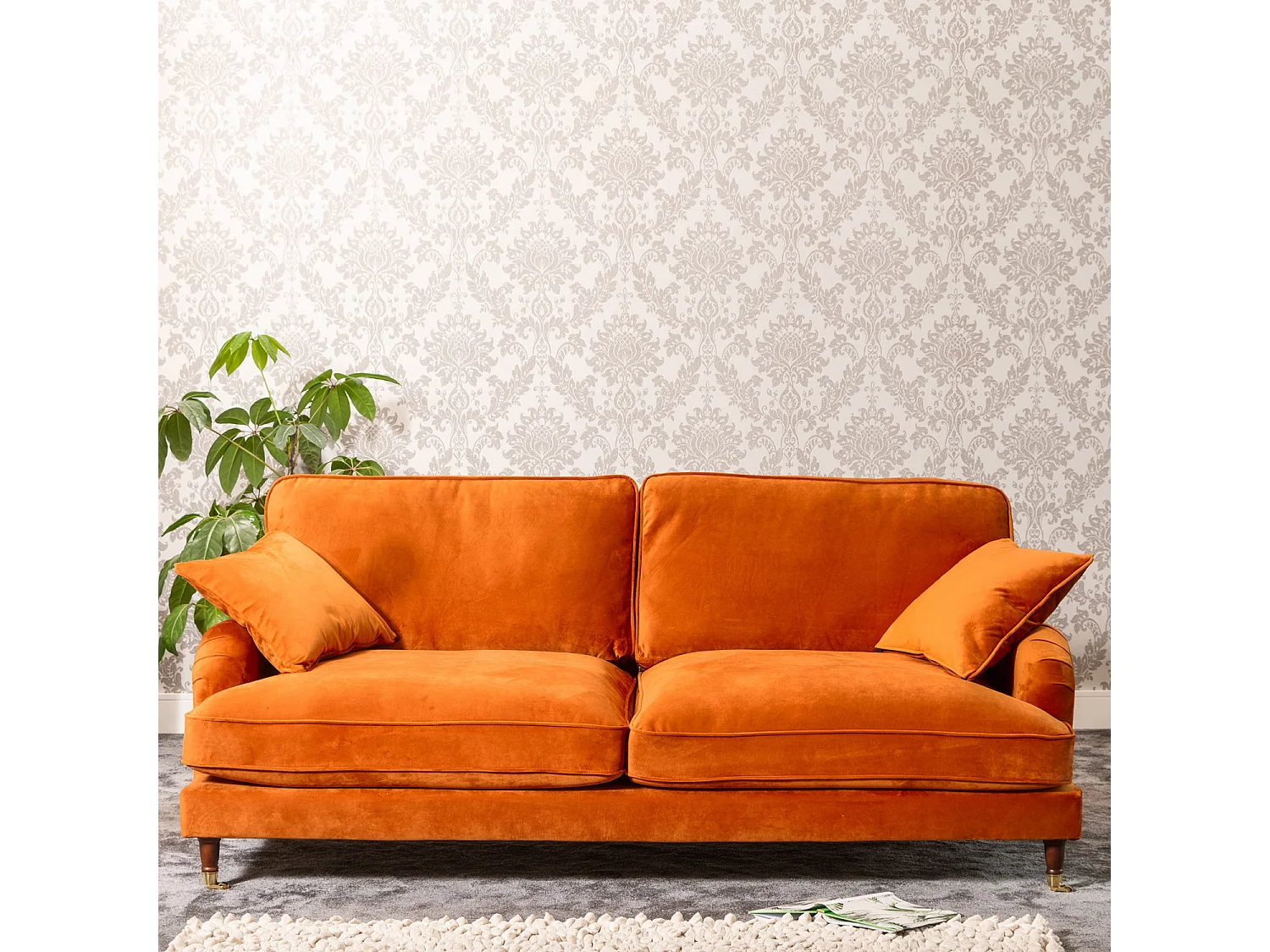 Mackenzie 4 Seat Velvet Sofa