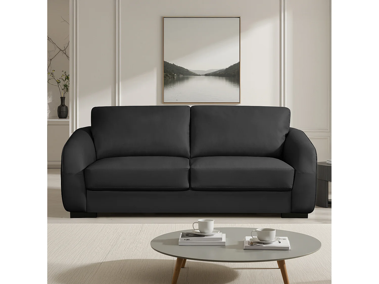 Brandon 3 Seat Leather Sofa