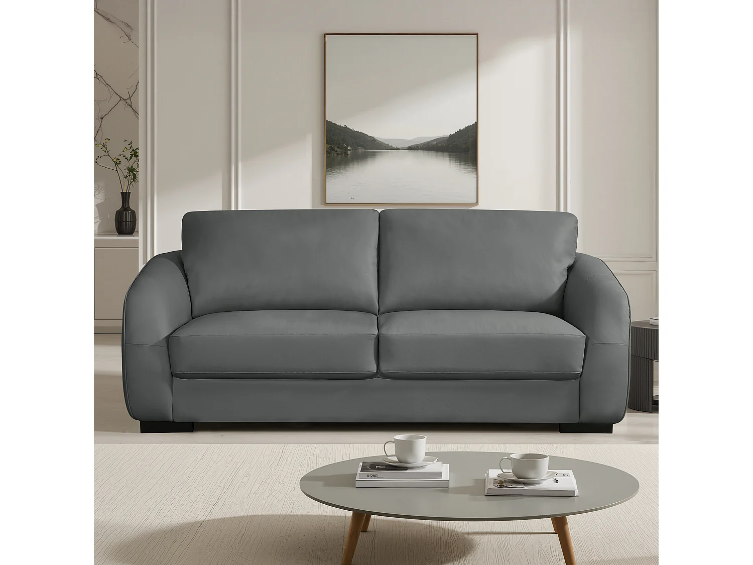 Brandon 3 Seat Leather Sofa