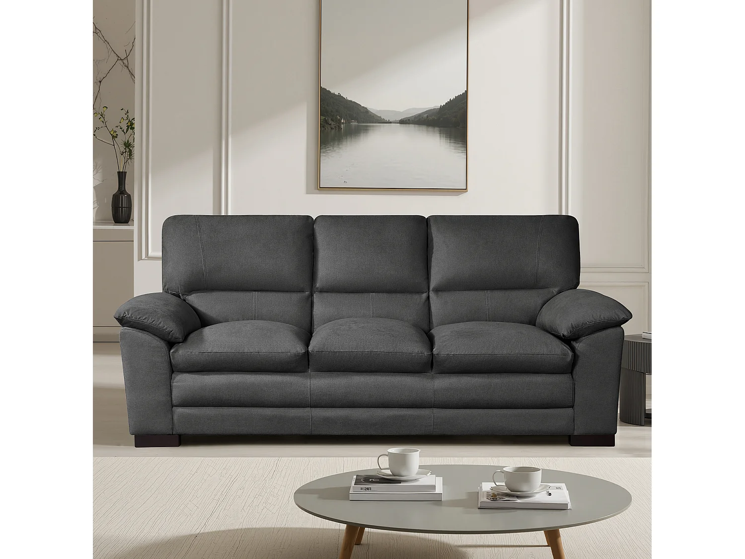 Ramona 3 Seat Fabric Sofa