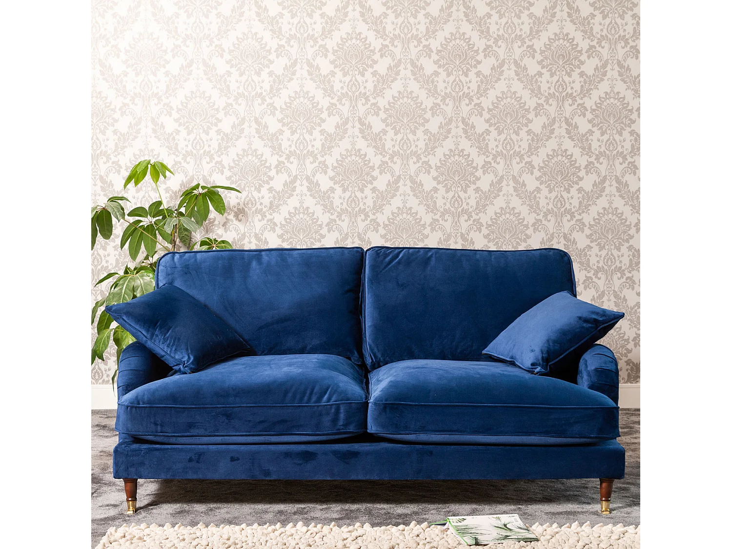 Mackenzie 3 Seat Velvet Sofa