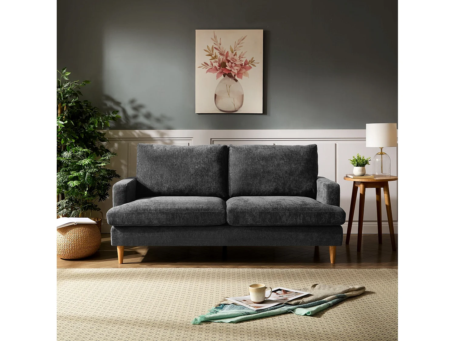 Newsome 3 Seat Fabric Sofa