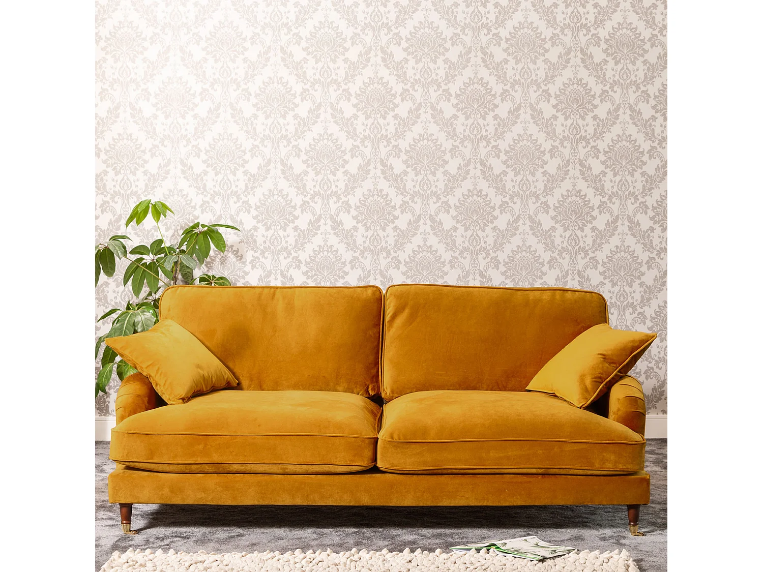 Mackenzie 4 Seat Velvet Sofa