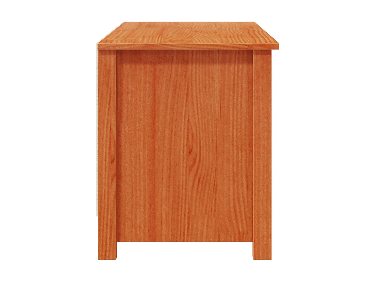 Berkfield Shoe Cabinet Wax Brown 110 x 38 x 45.5 cm Solid Pine Wood