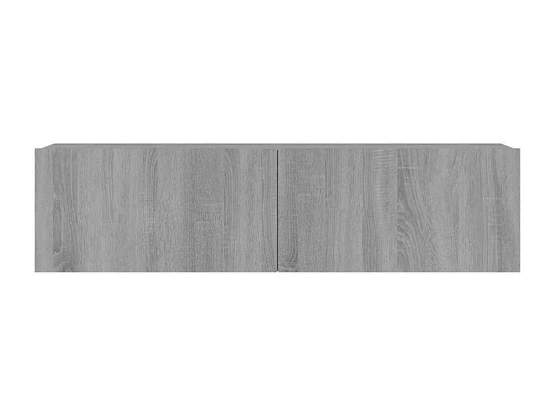 Berkfield TV Wall Cabinet Grey Sonoma 120x30x30 cm Engineered Wood