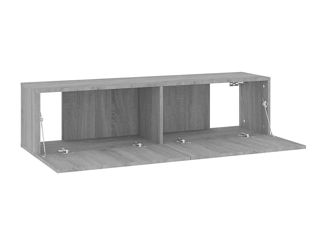 Berkfield TV Wall Cabinet Grey Sonoma 120x30x30 cm Engineered Wood