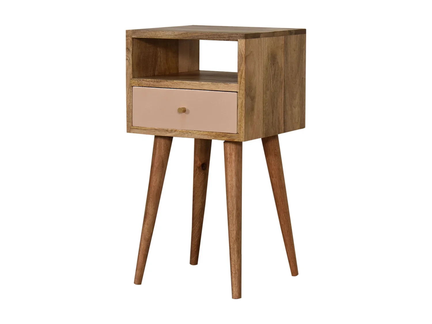 Artisan Furniture Solid Wood Mini Blush Hand Painted Bedside