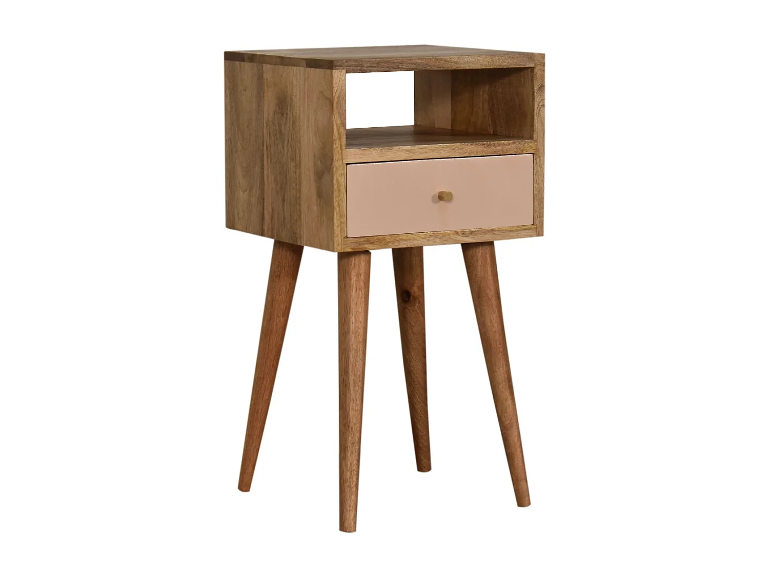 Artisan Furniture Solid Wood Mini Blush Hand Painted Bedside