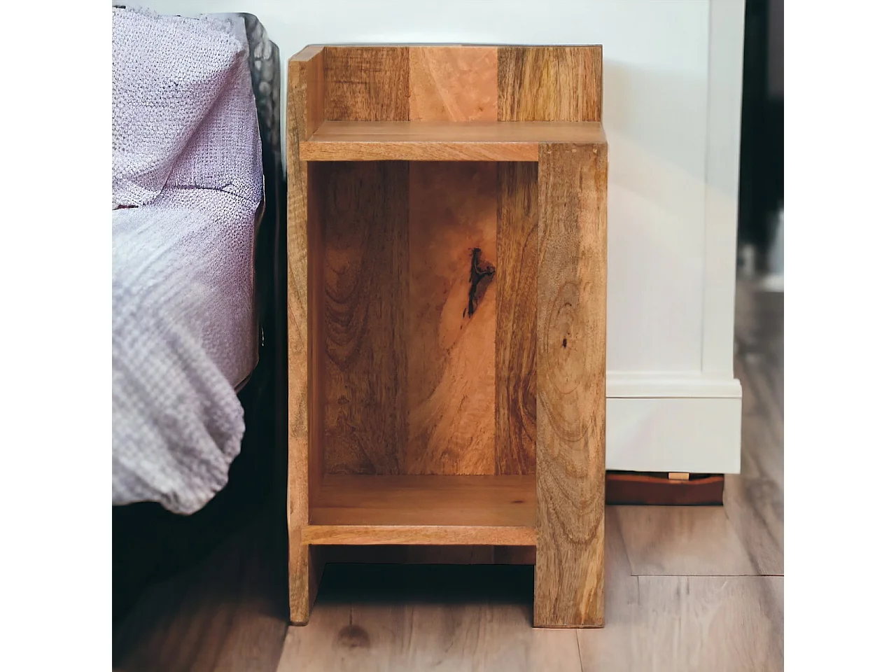 Artisan Furniture Solid Wood Oak-ish Box Bedside
