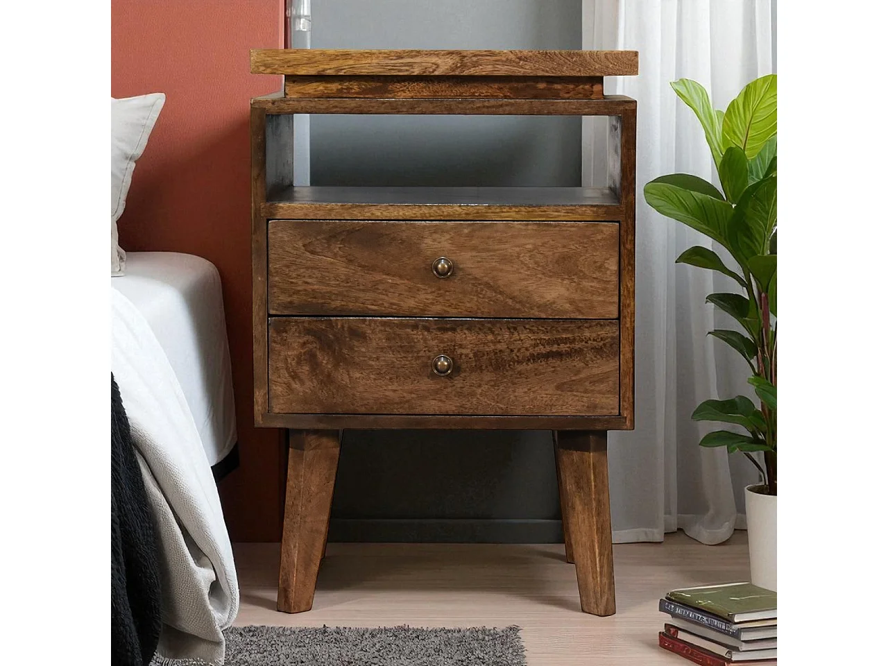 Artisan Furniture Solid Wood Platform Bedside