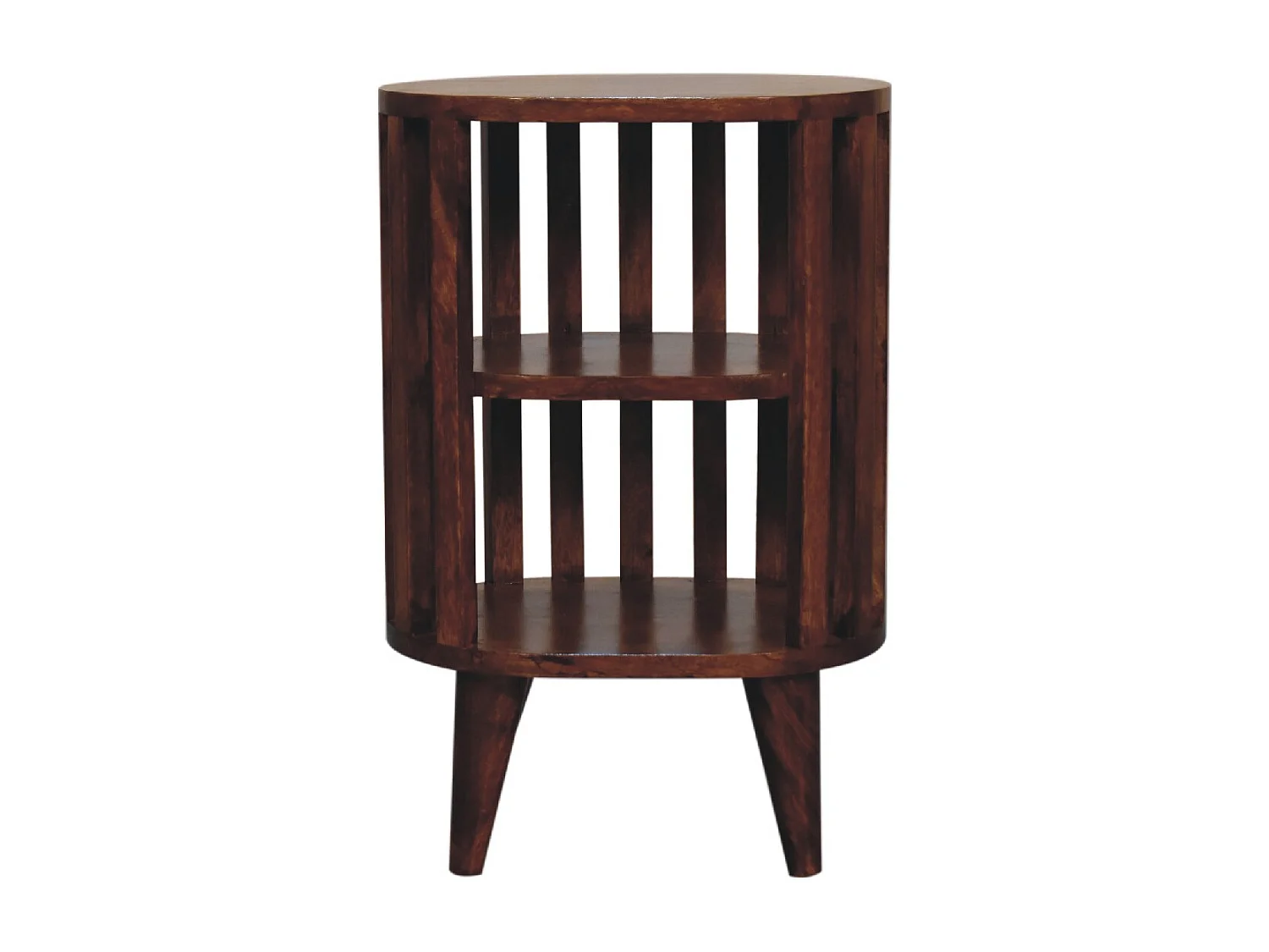 Artisan Furniture Solid Wood Ariella Double Shelf Chestnut Bedside